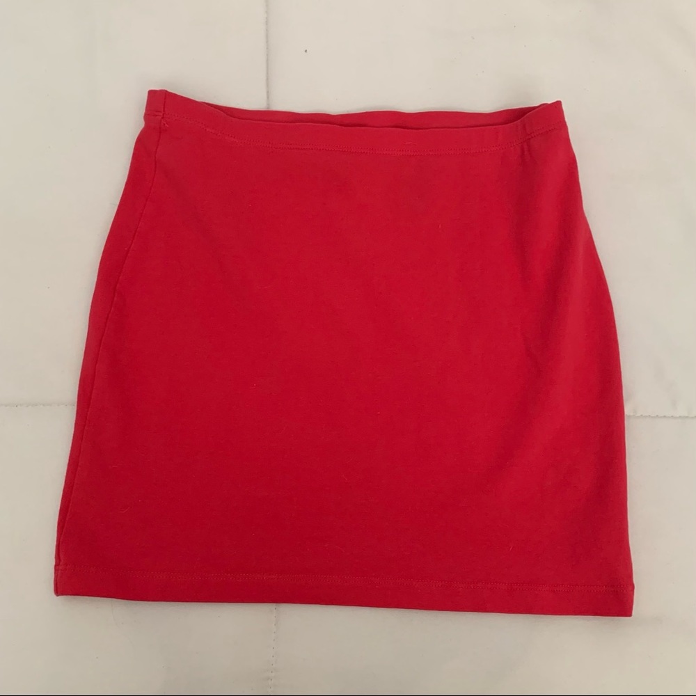 Red Mini Skirt